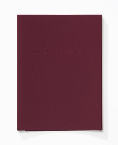 walther design Bewerbungsmappen rot 25 x 34 cm mit Prägung BW100R