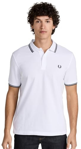 Fred Perry Twin Tipped Shirt, Polo, Wei�, XXL