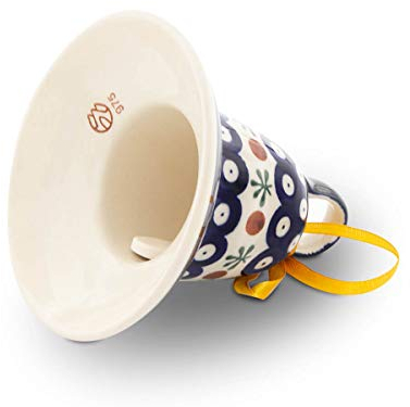 Original Bunzlauer Keramik Deko - Glocke/Glöckchen groß im Dekor 41