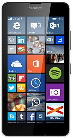 Microsoft Lumia 640 Smartphone débloqué (Ecran: 5 Pouces) Blanc (Import Italie)