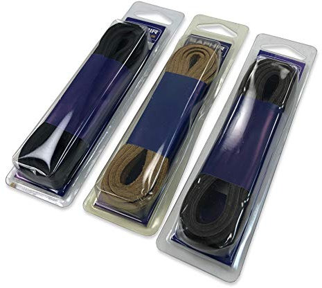 Saphir Cuadrado 4mm Cuero Cordones De Zapatos 120cm - (05) MARRÓN OSCURO