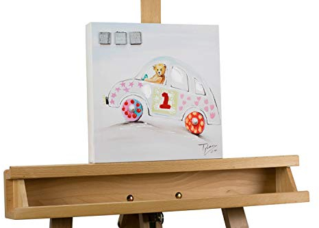 KunstLoft® Kunstdruck 'Catch Me If You Can' 25x25cm handbemalt Wandbild