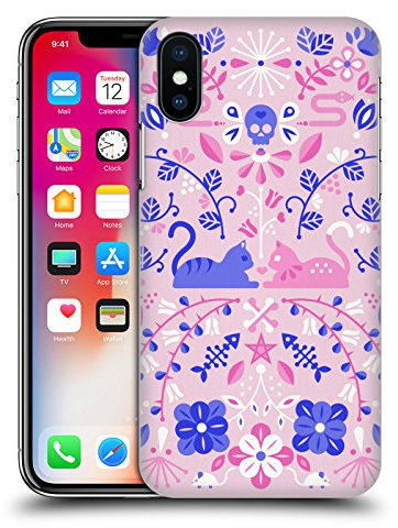 Head Case Designs Offizielle Zugelassen Cat Coquillette Kätzchen Symmetrie Tiere Harte Rueckseiten Handyhülle Hülle Huelle kompatibel mit Apple iPhone X/iPhone XS