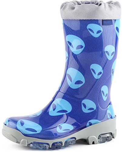 Ladeheid Gummistiefel Kinder Bequeme und wasserdichte Regenschuhe für Jungen und Mädchen LARB015