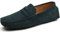 Jamron Hommes Daim Penny Loafers Confort Chaussures de Conduite Mocassin Slippers Vert 2088 EU43