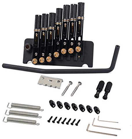 Alnicov Chevalet de guitare électrique sans tête à 7 cordes avec cordier pour remplacement d'instrument de musique