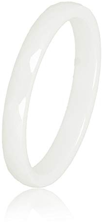 My Bendel - Keramik Damen Ring Facettenschnitt - Copy- Keramikring für Frauen - Ring ist unzerbrechlich und verfärbt Sich Nicht - Bleibt glänzend und krazt Nicht - mit Luxuriösen Geschenkverpackung