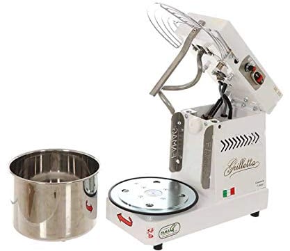 Impastatrice Generico IM 5 GRILLETTA, 10 velocità, Alta Idratazione, Testa Sollevabile, Vasca Estraibile, Acciaio Inox, 5 kg, Made in Italy