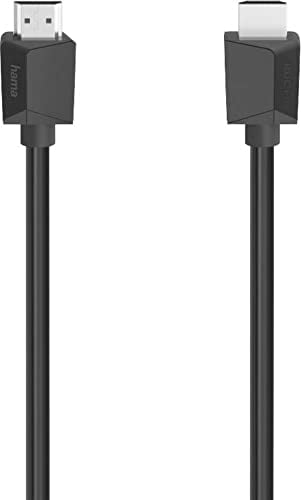 Hama - HDMI M/HDMI M Kabel, HDMI High Speed mit Ethernet, 1,5 Meter, Ultra HD 4K, Schwarz