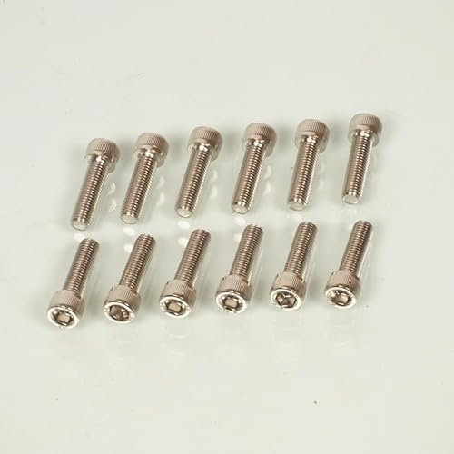 SELECTION P2R (Motorisé) Vis CHC 6 pans Creux m7 x 25 mm Chrome (Sachet de 12 Pieces)