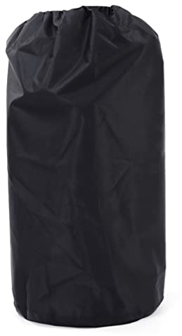 Propane Tank Cover, Heavy Duty Gas Bottle Full Cover, Propane Gas Tank Cylinder Cover, Waterproof Oxford Gas Cylinder Full Cover with Drawstrings, Black
