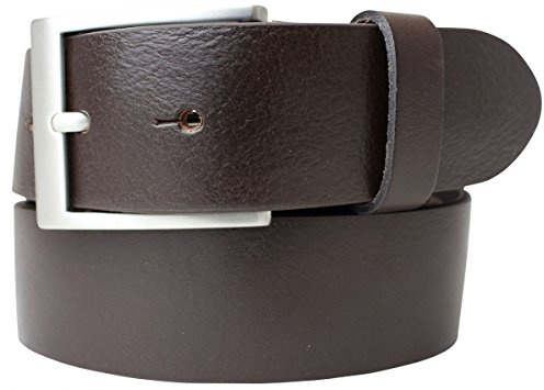 BELTINGER Hochwertiger Gürtel mit Edelstahl-Gürtelschnalle aus Vollrindleder 4 cm | Jeans-Gürtel für Damen Herren 40mm | Vollleder-Gürtel