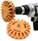 Rad-Auto-Aufkleber-EntfernerSet – 10,2 cm Aufkleber-Entfernungs-Rad-Gummi-Radiergummi, Rad-Bohrmaschinen-Adapter, Gummi-Bohrmaschinen-Aufsatz, 25 mm Durchmesser, Wohnmobile