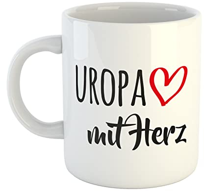 huuraa Kaffeetasse Uropa Geschenk Tasse Weiß 330ml Uropa Geschenkidee