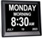TSITSC Dementia Clock, 8 Day Date Time Clock for Seniors Elderly with 12 Alarms + Auto-Dimming Digital Calendar Impaired Vision Memory Loss Clock for Seniors Elderly Patients (Black)
