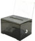 KAFENDA Acryl-Spenden-Wahlurne mit Schloss – sichere Vorschlagsbox, perfekt für Visitenkarten (15,9 x 11,4 x 10,2 cm), transparent (schwarz)