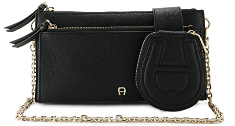 Aigner Umhängetasche/Clutch Isa S, Schwarz/Gold