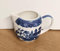 AuraHome Blue Willow 7oz 200ml Cream/Milk Jug 9cm Height x 13xm Wide Glazed Iconic Elegant Blue-Printed Scene on White Porcelain Depicts Nature & Historical Imagery Collectible