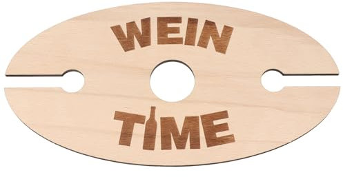 Spruchreif | Praktisches Geschenk für Weinliebhaber | Weinglashalter aus Holz | Weinständer | Geschenkidee | Wine Time