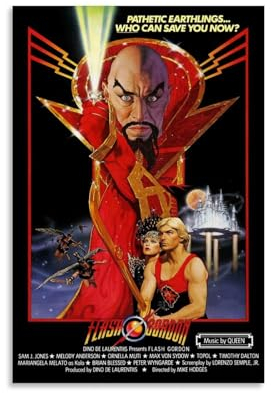 ENILSA Flash Gordon Movie Art Poster Dekorative Malerei Leinwand Wandkunst Wohnzimmer Poster Schlafzimmer Malerei,Wandkunst Bilddruck Moderne Familienzimmer Dekor 16x24inch(40x60cm)