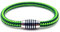 JoJewelry Armband mit emailliertem Edelstahlmagnetverschluss (Neon green lines, 22.00)
