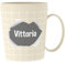 ILS I LOVE SHOPPING Tasse personnalisée avec nom gobelet en plastique 350 ml pour micro-ondes avec poignée petit déjeuner Made in Italy (VITTORIA)