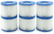 Denkmsd Filterkartuschen VI für Bestway Pool Filter, Filter Cartridge VI für Miami, Vegas, Monaco, Ersatzfilter für Bestway Spa 58323 (6 Stück)