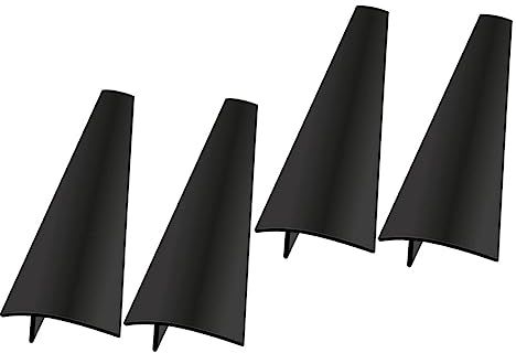 LIFKICH 4pcs Stove Cover Silicone Kitchen Stove Counter Gap Filler Heat Resistant Work Top Protector for Oven Gap Seal Covers