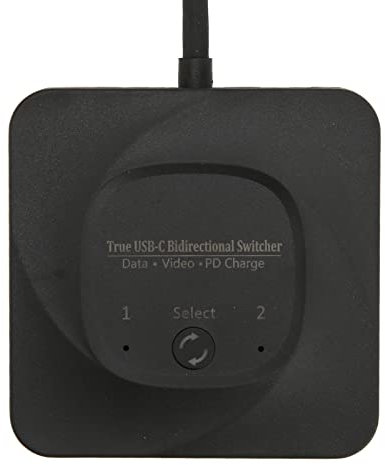 Switch USB C, Splitter Commutatore Bidirezionale HD 8K 60Hz Uscita 2 in 1 Tipo C, Due Computer Che Condividono un Monitor, Hub Switch USB con Indicatore di Alimentazione per PC