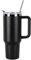 DUNSOO 40oz Thermobecher mit Strohhalm,Kaffeebecher to go Thermobecher mit Deckel,Doppellagiger Edelstahl-Vakuum,Tragbarer Autobecher FüR HeißE und Kalte GeträNke Thermo Cup (Schwarz)