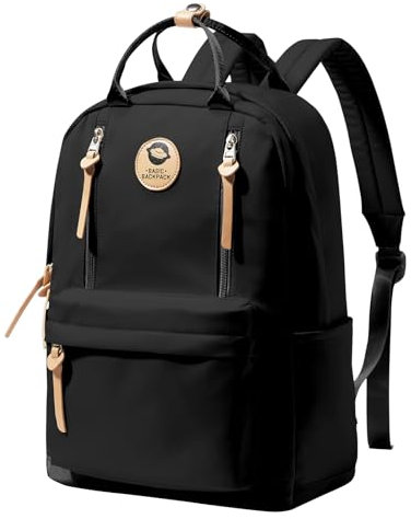 HYC00 Schultaschen Rucksack Damen, Schulrucksack Mädchen Teenager Rucksack Schule Leichte Schultasche College-Rucksacks Schulranzen, Wasserdichter Laptop Backpack School Bag Work Daypack,Schwarz