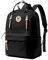 HYC00 Schultaschen Rucksack Damen, Schulrucksack Mädchen Teenager Rucksack Schule Leichte Schultasche College-Rucksacks Schulranzen, Wasserdichter Laptop Backpack School Bag Work Daypack,Schwarz