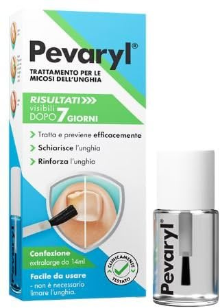 Pevaryl Trattamento per le micosi dell'unghia con miglioramenti visibili dopo 7 giorni, 14 ml