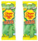 Chupa Chups Belts Sour Apple Fizzy Sugar Coated Gummy Strips Sweets 90g - 2x Share Bags