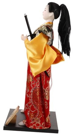 BESTonZON Figura Samurái decoração decoración muñeco de Guerrero Ninja de Japón decoración de Guerrero japonés decoración Japonesa Manualidades caseras Adorno de muñeca samurái