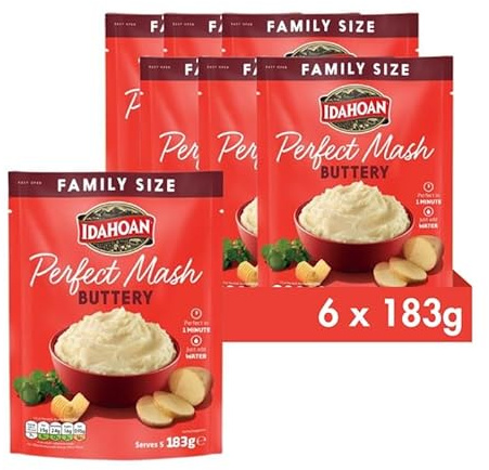 Idahoan Buttery Potato Mash Potatoes (Pack of 6)