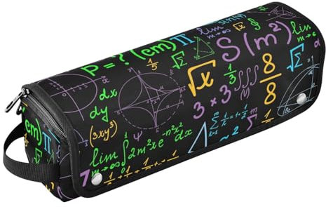 Mathematische Formel, Haarstyling-Werkzeugtasche mit hitzebeständiger Matte, tragbare Werkzeugtasche für Lockenstab, Glätteisen, Bürsten, Clips und Haargummis