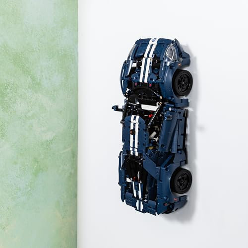 Brickify Mount Hook Compatible With Lego Ford GT 42154 - Custom Hook for Technic Car Wall Display Models - Includes Screws & Wall Plugs for Installation