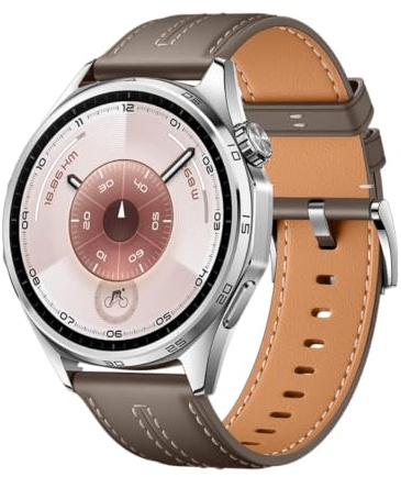 Huawei Watch GT 6 46 mm, Smartwatch | 46 mm, 1,47 AMOLED, GPS, 5 ATM/IP69, Gesundheits- & Fitnesstracking, bis zu 21 Tage Akkulaufzeit