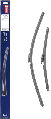 DENSO Flachwischer-Set DF-448 (700/450 mm, Linkslenker): Zwei leise, langlebige Wischer mit aerodynamischem Design. OEM-Qualität, breite Kompatibilität, 2 Jahre Garantie.