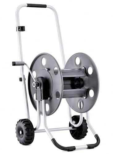 Carrello Avvolgitubo Metal 60 8891 in Metallo per Tubo Acqua e Irrigazione Giardino