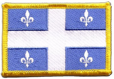 Aufnäher Patch Flagge Kanada Quebec - 8 x 6 cm