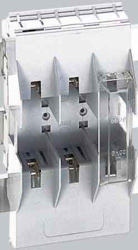 Wohner 03654 NH bus-mounting Sicherung Boden, Keil, Blechschrauben nach oben mit Touch Schutz, 3 pol, 160 Amp, Größe 00 (4 Stück)