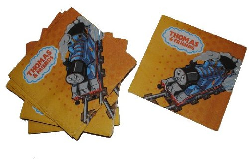 alles-meine.de GmbH 20 TLG. Set Servietten Thomas and Friends Freunde Thomas Lok blau Lokomotive