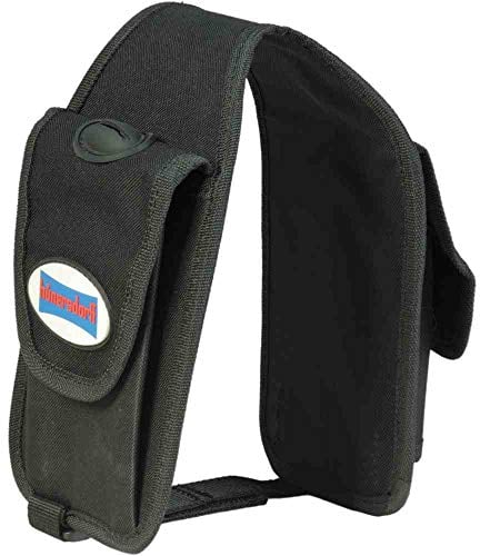 hünersdorff Satteltasche für Doppelkanister Profi 6+3L mit Platz für Werkzeug und Sicherheits-Einfüllsystemen, ideal für freies Arbeiten mit Motor-Kettensägen, aus Nylon, schwarz, 290g