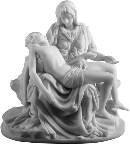 US Michelangelo Pieta Statue weiß Polystone klassisch dekorativ