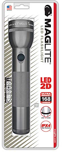 Mag-Lite ST2D096 2 D-Cell Lampe de Poche LED Métal Gris 25 cm