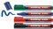 Edding 330 Marcatore Permanente, Nero, Rosso, Blu, Verde, Set Di 4, Punta a Scalpello 1-5 Mm, per Cartone, Plastica, Vetro, Legno, Metallo e Tessuto.