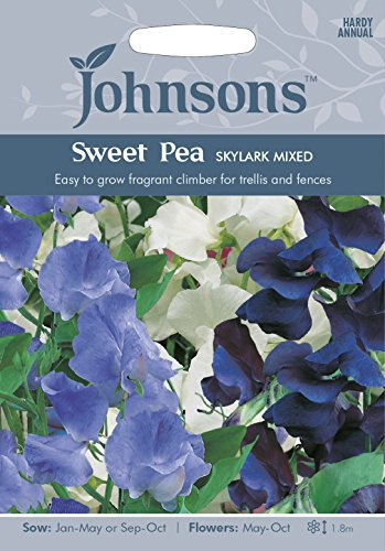 Johnsons 15065 Flower Seeds, Sweet Pea Skylark Mixed