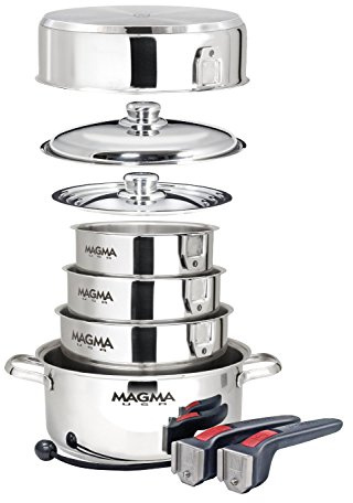 Magma Products Gourmet-Kochgeschirr-Set, Edelstahl, 10-teilig